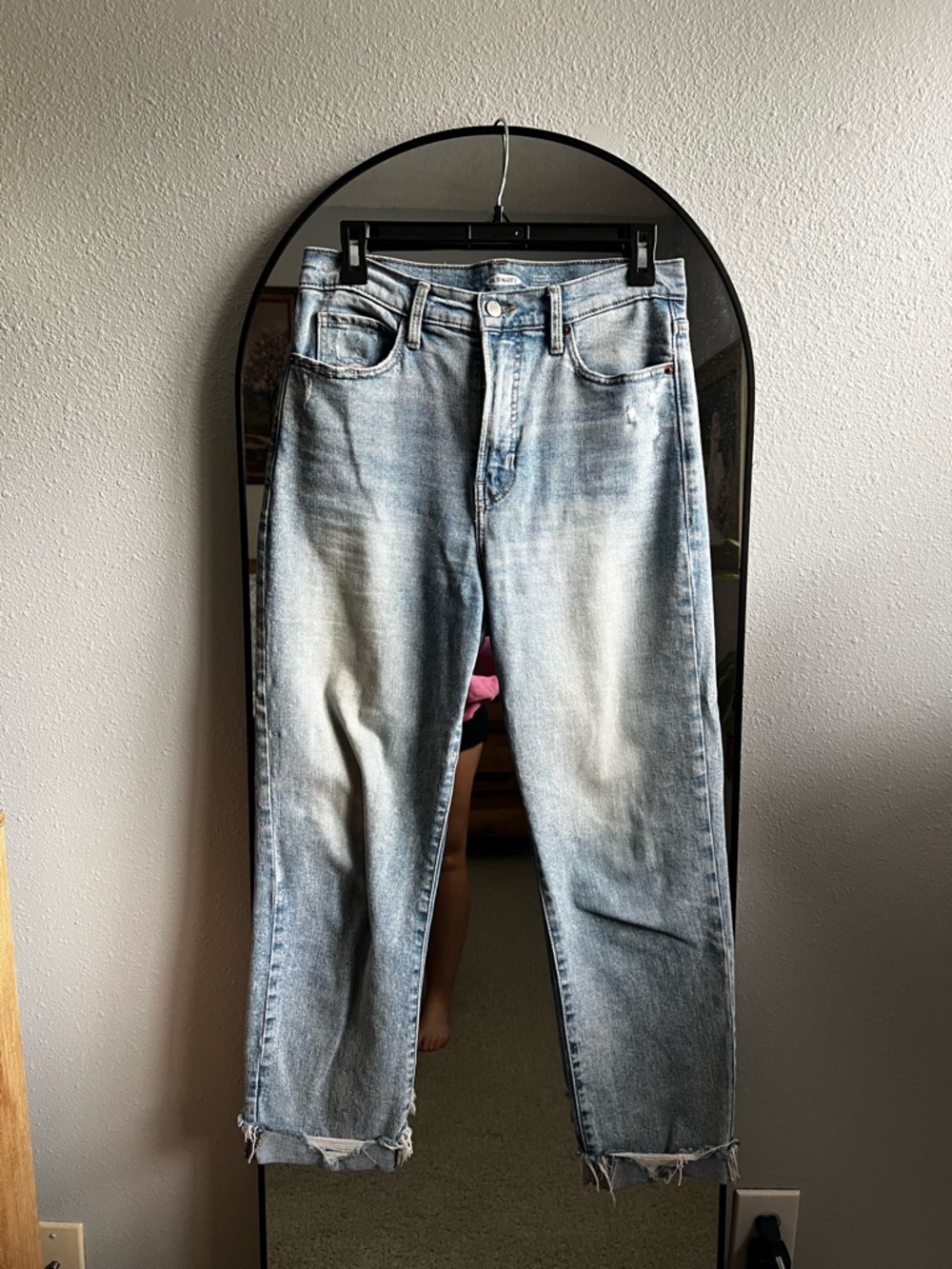 Old Navy Light Wash Sky-Hight Straight Leg Jeans